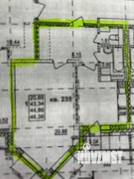 1-к квартира, вторичка, 45м2, 9/14 этаж