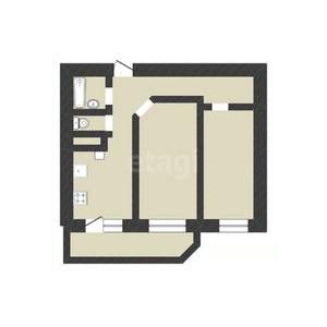 2-к квартира, сданный дом, 63м2, 7/10 этаж
