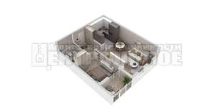 1-к квартира, вторичка, 53м2, 5/16 этаж