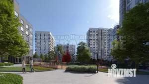 2-к квартира, строящийся дом, 59м2, 14/15 этаж