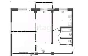 3-к квартира, вторичка, 48м2, 4/5 этаж