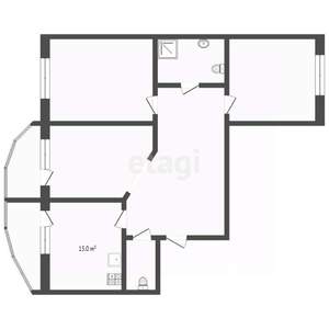 3-к квартира, вторичка, 82м2, 9/10 этаж