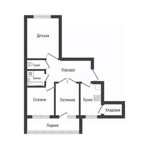3-к квартира, вторичка, 71м2, 3/10 этаж