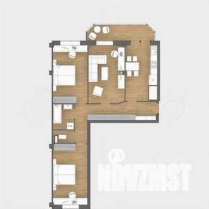 3-к квартира, вторичка, 87м2, 2/10 этаж