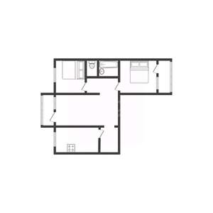 3-к квартира, вторичка, 68м2, 8/9 этаж