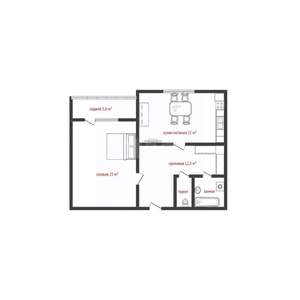 1-к квартира, вторичка, 63м2, 10/10 этаж
