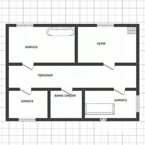 3-к квартира, вторичка, 77м2, 2/2 этаж