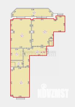 2-к квартира, вторичка, 89м2, 2/10 этаж