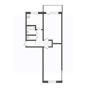 2-к квартира, вторичка, 45м2, 5/5 этаж