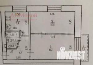 2-к квартира, вторичка, 42м2, 4/5 этаж