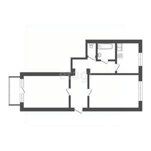 2-к квартира, вторичка, 60м2, 2/5 этаж