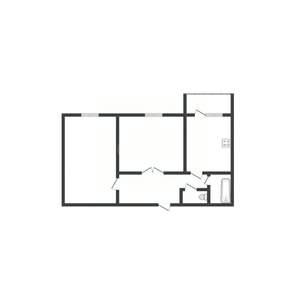 2-к квартира, вторичка, 59м2, 2/10 этаж