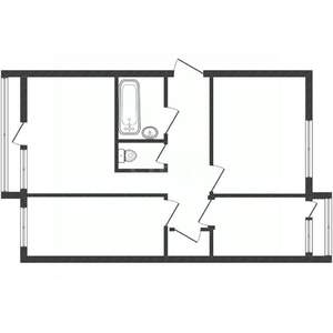 3-к квартира, вторичка, 72м2, 1/10 этаж