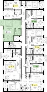 1-к квартира, вторичка, 42м2, 2/5 этаж