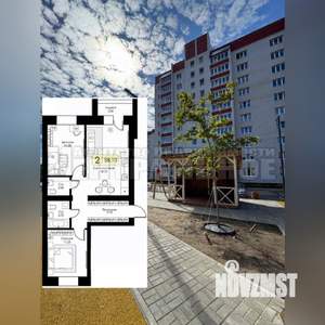 2-к квартира, вторичка, 58м2, 3/10 этаж