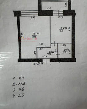 1-к квартира, вторичка, 36м2, 6/10 этаж