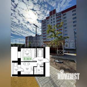 1-к квартира, вторичка, 32м2, 10/10 этаж
