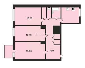 3-к квартира, вторичка, 74м2, 3/5 этаж