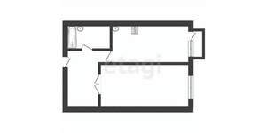 1-к квартира, вторичка, 43м2, 1/10 этаж