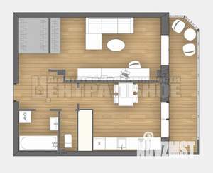 1-к квартира, вторичка, 52м2, 2/10 этаж