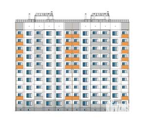 2-к квартира, строящийся дом, 74м2, 9/10 этаж