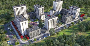 1-к квартира, строящийся дом, 41м2, 7/15 этаж