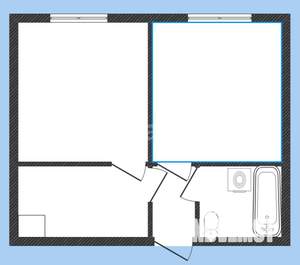 2-к квартира, вторичка, 28м2, 8/9 этаж