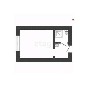 1-к квартира, вторичка, 13м2, 4/5 этаж