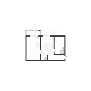 2-к квартира, вторичка, 43м2, 1/9 этаж
