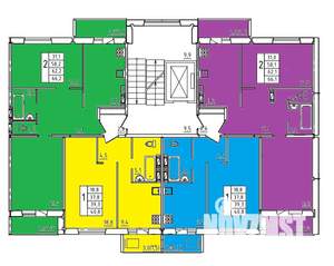 2-к квартира, строящийся дом, 62м2, 6/10 этаж