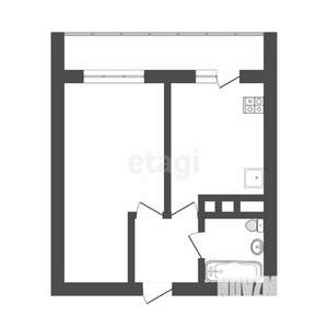 1-к квартира, вторичка, 40м2, 3/10 этаж