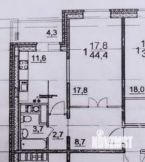 1-к квартира, вторичка, 49м2, 5/12 этаж