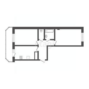 2-к квартира, вторичка, 61м2, 3/10 этаж