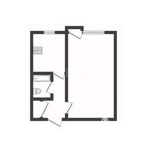 1-к квартира, вторичка, 28м2, 5/9 этаж