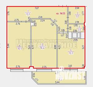 2-к квартира, вторичка, 71м2, 2/10 этаж