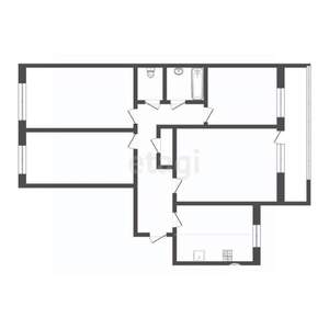 4-к квартира, вторичка, 77м2, 6/9 этаж