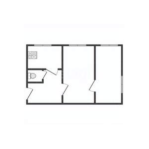2-к квартира, вторичка, 38м2, 1/2 этаж