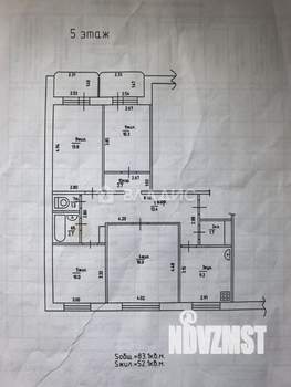 4-к квартира, вторичка, 83м2, 5/10 этаж