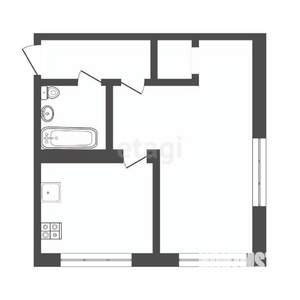 1-к квартира, вторичка, 32м2, 3/5 этаж