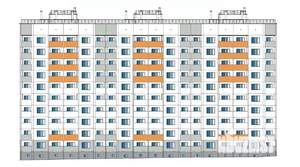 2-к квартира, строящийся дом, 74м2, 4/10 этаж