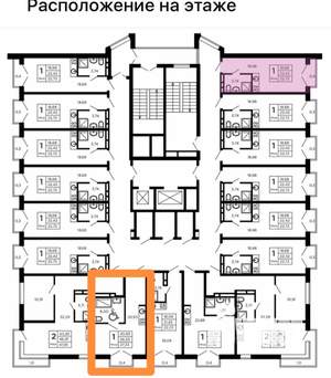 Студия квартира, вторичка, 28м2, 14/16 этаж