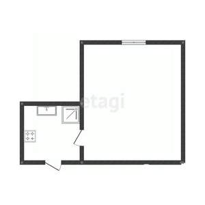 Студия квартира, вторичка, 18м2, 4/5 этаж