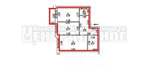 2-к квартира, сданный дом, 60м2, 13/16 этаж