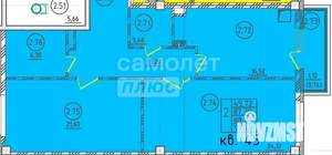 2-к квартира, вторичка, 89м2, 2/11 этаж