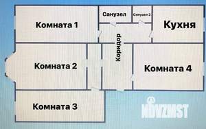 4-к квартира, вторичка, 99м2, 2/3 этаж