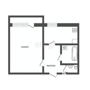 1-к квартира, вторичка, 40м2, 9/9 этаж