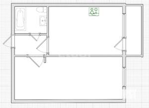 1-к квартира, вторичка, 30м2, 5/10 этаж