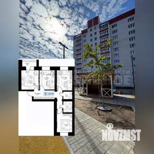 3-к квартира, вторичка, 53м2, 9/10 этаж