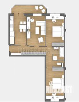 3-к квартира, вторичка, 88м2, 6/10 этаж