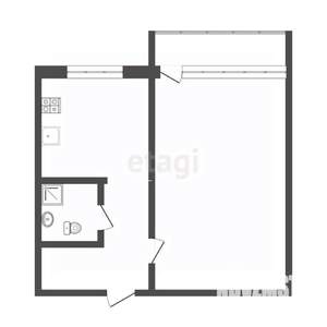 1-к квартира, вторичка, 31м2, 2/5 этаж